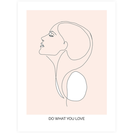 Zestaw plakatów Rose Quartz + zestaw ramek z litego drewna w kolorze białym