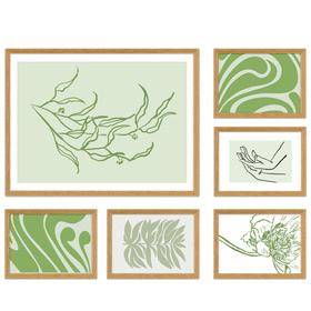 Zestaw jasnobrązowych ramek na 6 zdjęć PINIA 00 GF0002