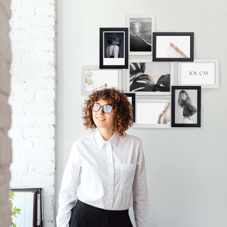 Multirama MULTI BLACK AND WHITE 91 ramka na 9 zdjęć