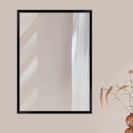 Lustro 50x70 cm w czarnej ramce HEN 2