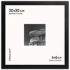 Ramka czarna HEN PASS 2 z passe-partout – rozmiar 30x30 cm (okienko 20x20 cm)