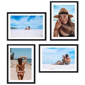 Zestaw czarnych ramek na 4 zdjęcia PINIA 2 GF0044
