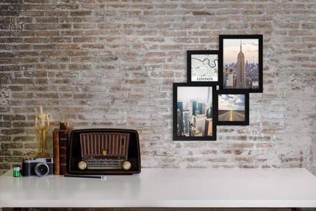 Multirama MULTI BLACK 43 ramka na 4 zdjęcia