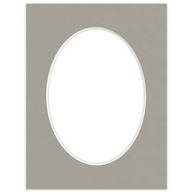 Passe partout 18x24 (13x18)  OWAL ZIELONE KHAKI - LUCA Q5503