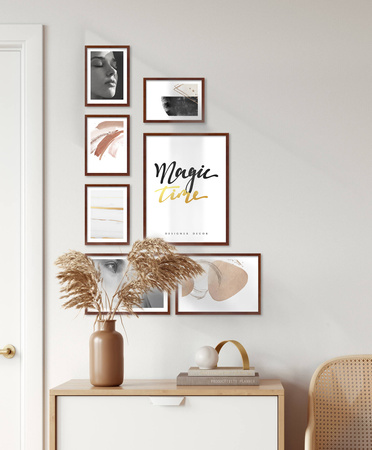 Zestaw brązowych ramek na 7 zdjęć PINIA 3 GF0022