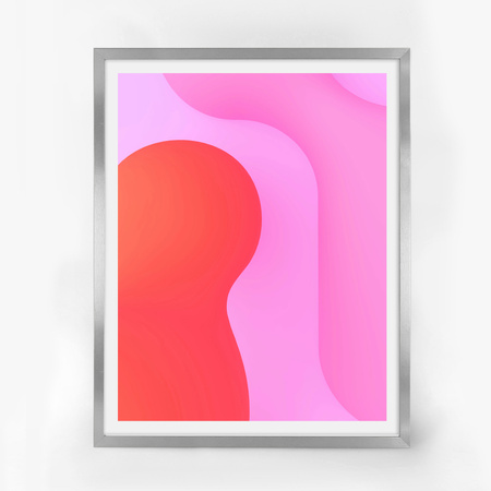 Ramka srebrna HEN S 40x50 cm