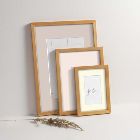 Passe partout 50x70 (40x60) BEŻOWE POWDER - LUCA Q5205