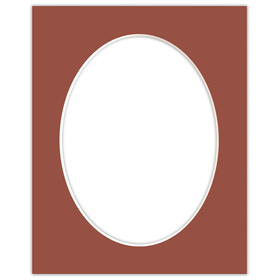 Passe partout 24x30 (18x24) OWAL CZERWONE CAYENNE - LUCA Q5701