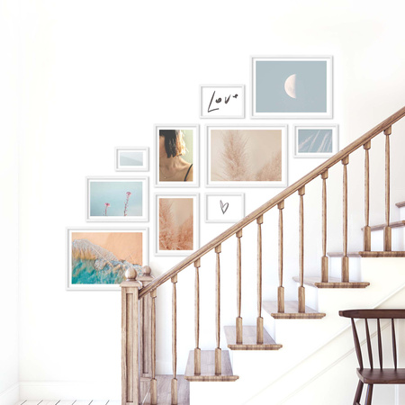 Zestaw białych ramek na 10 zdjęć PINIA 1 GF0033 R