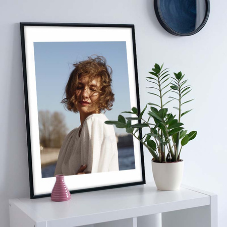 Ramka ALU F 2 czarna 30x45 cm