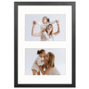 Foto Galeria czarna 21x30 cm - ramka z passe partout na 2 zdjęcia 10x15 cm