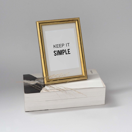 Pakiet złotych ramek drewnianych 5szt 21x30 cm HIT 1 Z