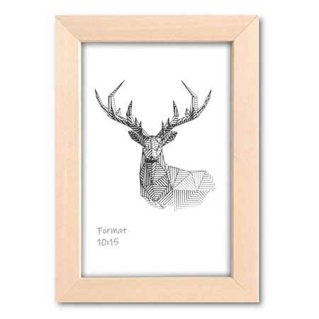 Ramka z drewna surowego SUR B 13x18 cm