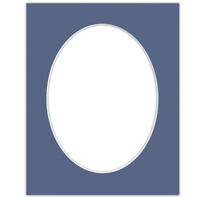 Passe partout  40x50 (30x40) OWAL NIEBIESKIE BLUE - LUCA Q5402