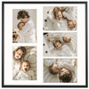 Foto Galeria 50x50 cm - ramka z passe partout na 5 zdjęć 15x21 cm czarna