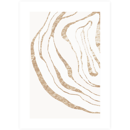 Zestaw plakatów Rose Quartz + zestaw ramek z litego drewna w kolorze białym