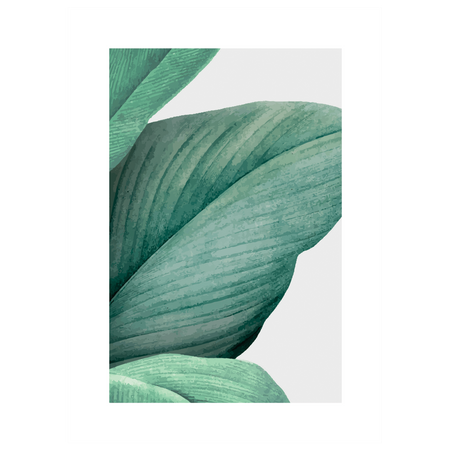 Zestaw plakatów Green Start w ramkach w kolorze naturalnego drewna