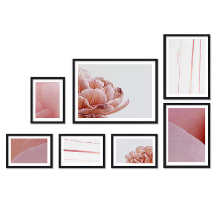 Zestaw czarnych ramek na 7 zdjęć PINIA 2 GF0022