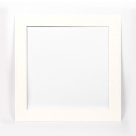 Passe partout 50x50 cm (40x40 cm) LUCA Q5102 SNOW WHITE BIAŁY