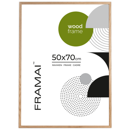 Pakiet ramek z drewna dębowego 2szt. OAK 50x70 cm