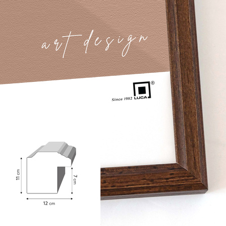 Zestaw brązowych ramek na 4 zdjęć PRESTO 4 GF0003