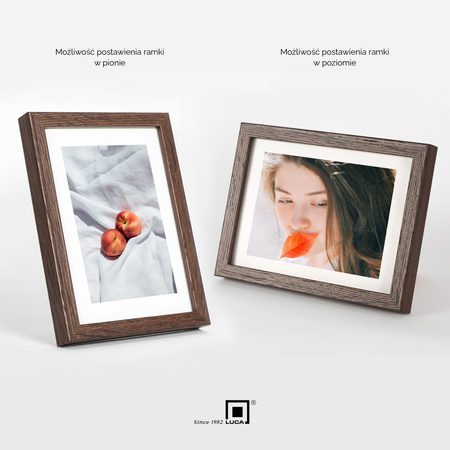 Pakiet 5 szt. brązowych ramek FDM 6 13x18 cm