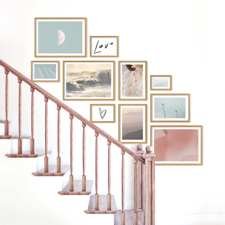 Zestaw naturanych ramek na 10 zdjęć PINIA 00 GF0033 L