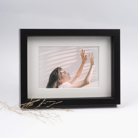 Ramka przestrzenna EXPO 3D Czarna 15x21 cm (10x15cm)