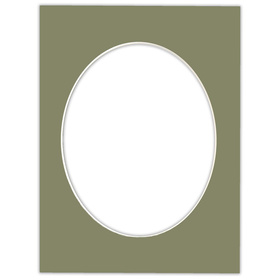 Passe partout 30x40 (24x30) OWAL ZIELONE EVERGREEN - LUCA Q5504