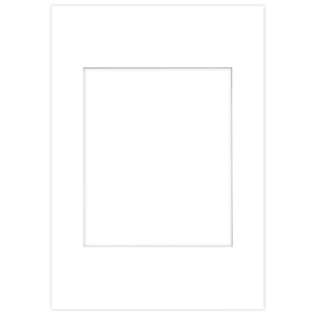 Passe partout 70x100 (50x60) - BIAŁY SUPER WHITE LUCA Q5101