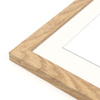 Ramka naturalna HEN PASS 01 z passe-partout – rozmiar   40x60 (30x40) cm