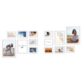 Zestaw białych ramek na 14 zdjęć PINIA 1 GF0042