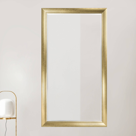 Lustro z fazą w złotej ramie LUCA LU-2472