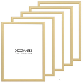 Pakiet złotych ramek aluminowych 5 szt. QAL 15x21 cm