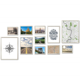 Zestaw srebrnych ramek na 11 zdjęć PRESTO S GF0005
