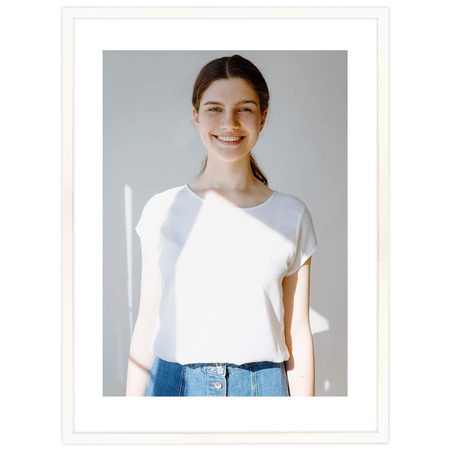 Ramka biała HEN 1 60x80 cm