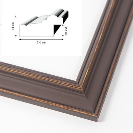 Ramka drewniana DRL X 02 30x45 cm