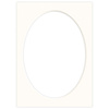 Passe partout 15x21 (13x18) BIAŁY OWAL CHALK LUCA Q5103