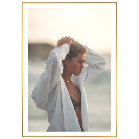 Ramka aluminiowa złota ROYALL 70x100 cm