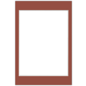 Passe partout 20x30 (18x24) CZERWONY - CAYENNE - LUCA Q5701