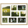 Foto Galeria 40x50 cm - ramka z passe partout na 7 zdjęć 10x10 cm 10x15 cm 15x21 cm kolor dębowy