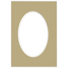 Passe partout 15x21 (10x15) OWAL BEŻOWE TABAC - LUCA Q5209