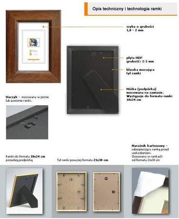 Ramka drewniana DRZK 4 50x60 cm