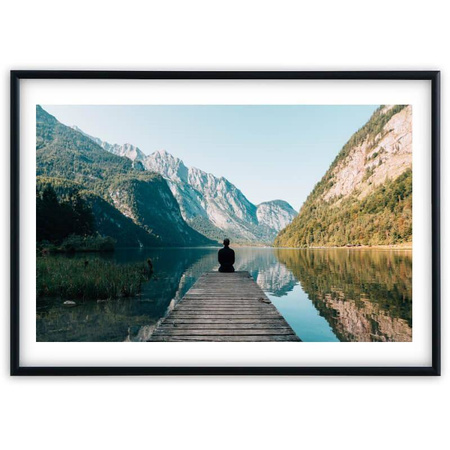 Ramka ALU F 2 czarna 30x45 cm