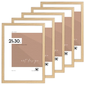 Pakiet ramek 5 szt. FDM 02 kolor dębowy 21x30 cm