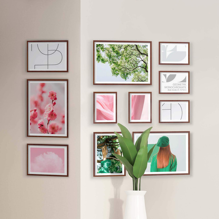 Zestaw brązowych ramek na 11 zdjęć PINIA 3 GF0038