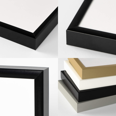 Ramka aluminiowa czarna QAL 29,7X42 cm