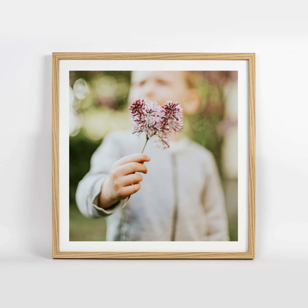 Ramka na zdjęcia 40x40 cm w dębowym kolorze FDM 02 kwadratowa