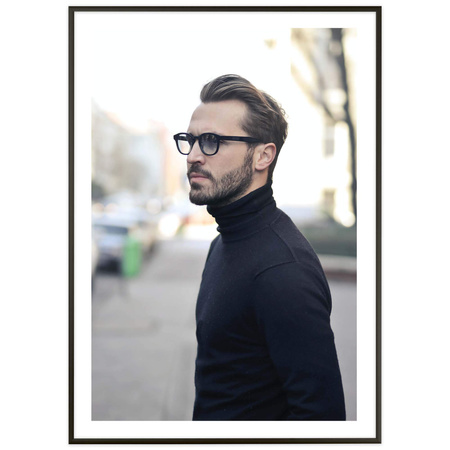 Ramka aluminiowa czarna ROYALL 50x70 cm