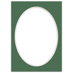 Passe partout 15x21 (13x18) OWAL ZIELONE MALACHITE - LUCA Q5506